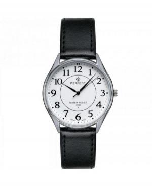 Men Classic Quartz Analog Watch PERFECT PF-G500-S001 White Dial 42.5mm