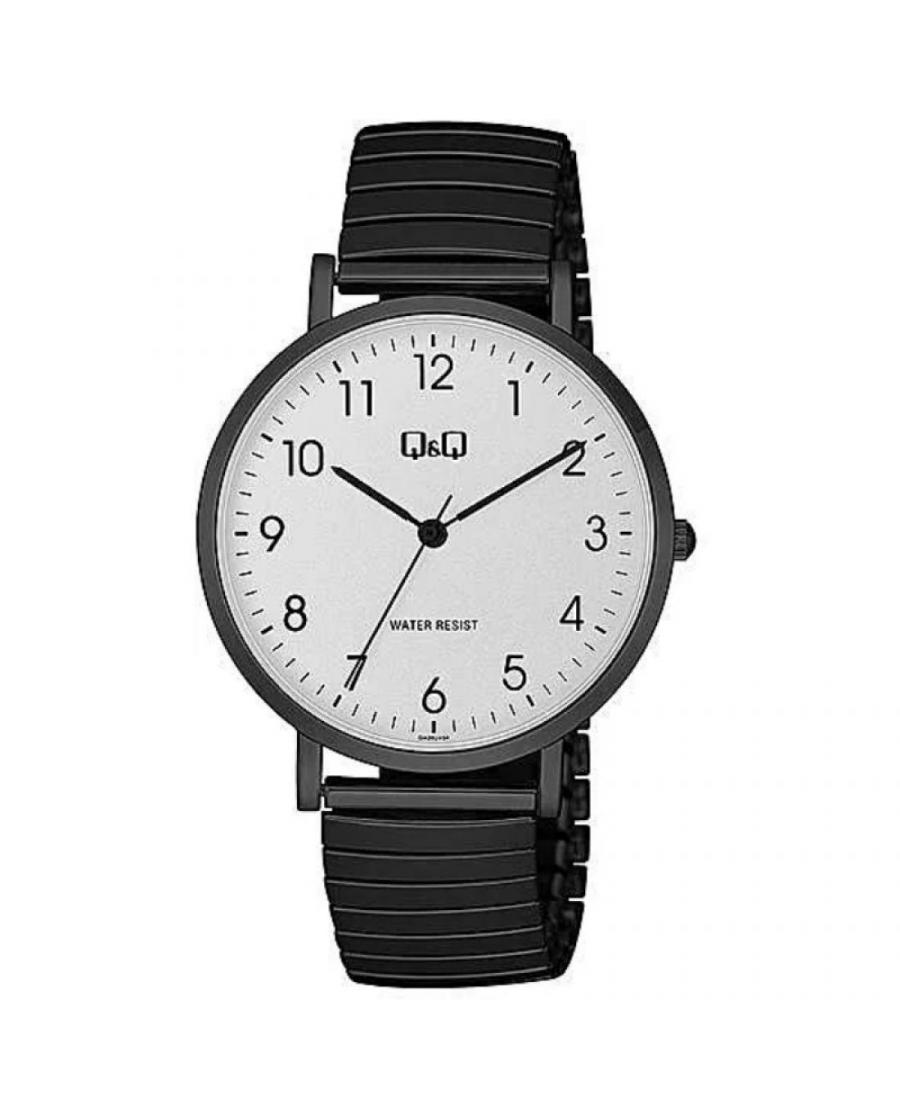 Mężczyźni Japonia kwarcowy analogowe Zegarek Q&Q QA20J404Y Biały Dial 40mm