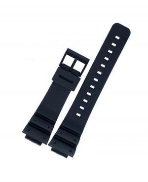 Watch Strap Diloy 304H5P to fit Casio Plastic / Rubber czarny Tworzywo sztuczne/guma Czarny 24 mm