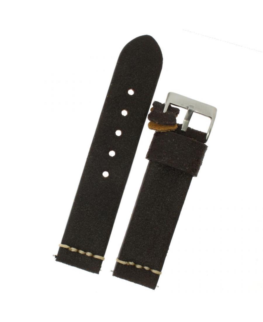 Watch Strap Diloy 406.02.22 Brown 22 mm