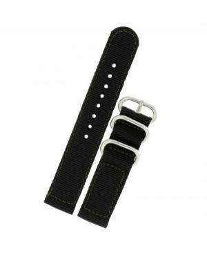 Watch Strap Diloy 408.27.22 Textile Green 22 mm