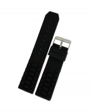 Watch Strap Diloy S252.01.18 Silicone czarny Silikon Czarny 18 mm