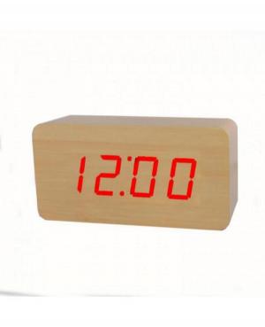 Электрические светодиодные часы XONIX GHY-015YK/BRLH/RED Пластик Kоричневый