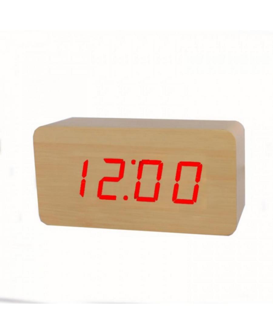 Electric LED Alarm Clock XONIX GHY-015YK/BRLH/RED Plastic Plastik Tworzywo Sztuczne Brązowy