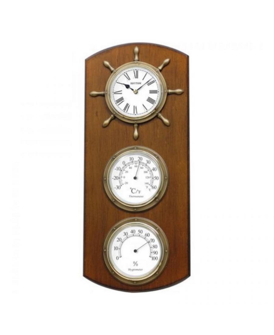 RHYTHM CFG902NR06 Wall Clocks Quartz Glass Brown