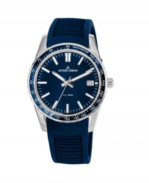 Mężczyźni sportowy kwarcowy analogowe Zegarek JACQUES LEMANS 1-2060C Niebieska Dial 39mm