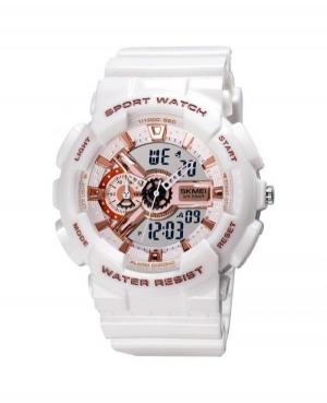 Women Functional Quartz analogue-digital Watch Alarm SKMEI 1688 WT Rosegold Dial 56mm