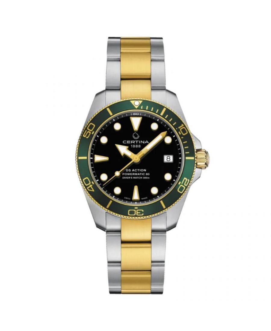 Men Swiss Automatic Watch Certina C032.807.22.051.01 Black Dial