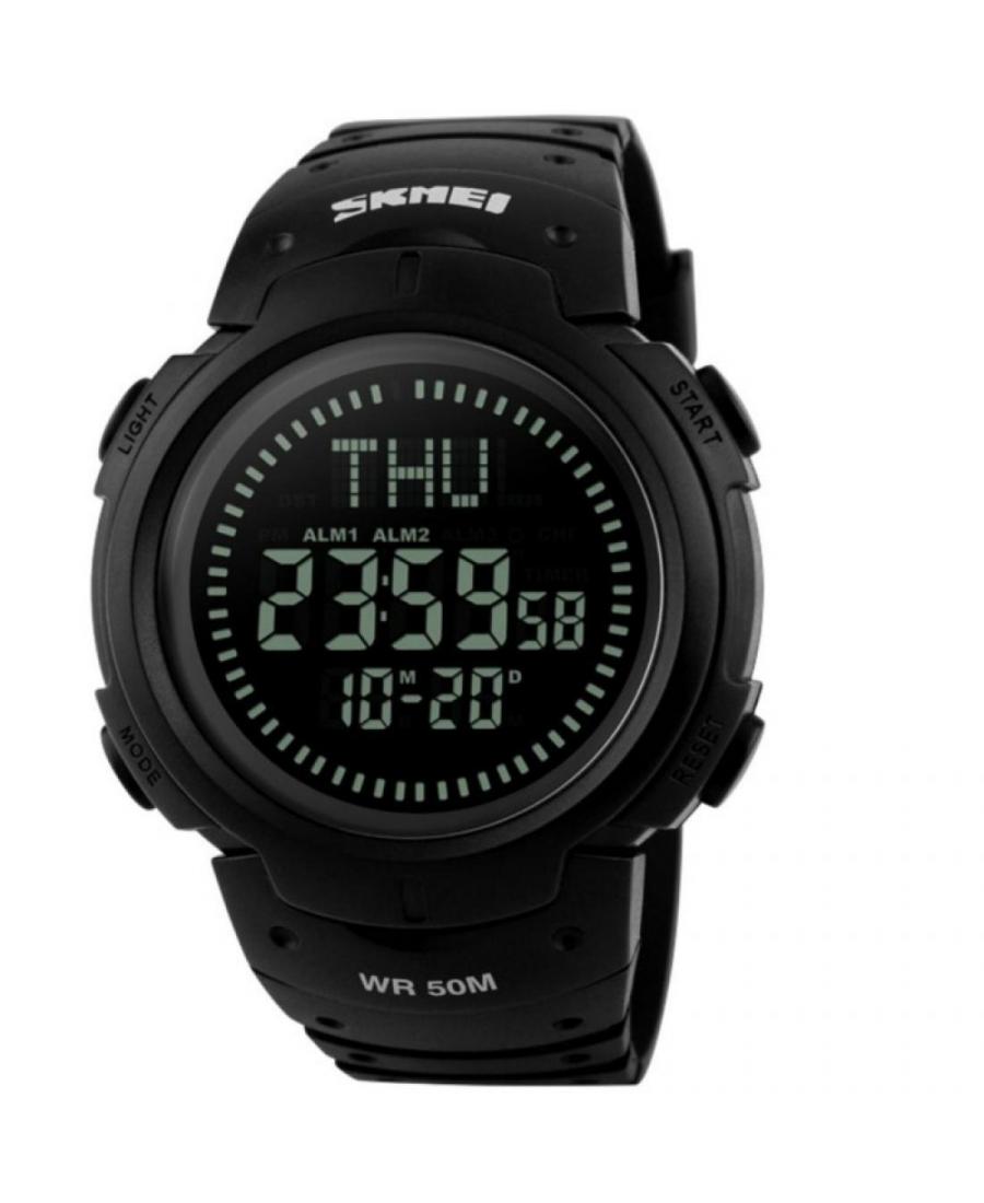 Mężczyźni sportowy Funkcjonalny kwarcowy cyfrowe Zegarek Timer SKMEI 1231 BK Czarny Dial 52mm