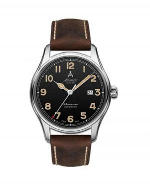 Men Classic Luxury Swiss Automatic Analog Watch ATLANTIC 52752.41.63S Black Dial 42mm