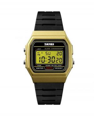 Men Sports Functional Quartz Digital Watch Alarm SKMEI 1412 GD Golden Dial 38mm