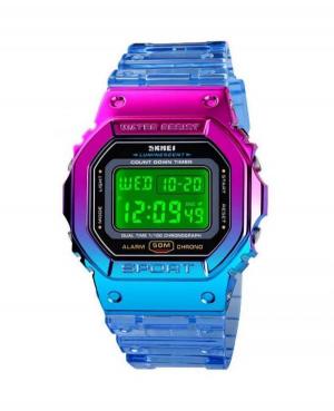 Men Functional Quartz Digital Watch Alarm SKMEI 1622 BU Grey Dial 49mm