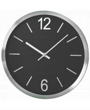 PERFECT Wall clock 9237/ALUMINI Steel color Metal Kolor stali