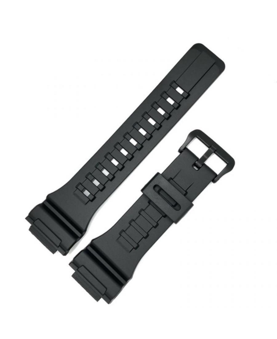 Watch Strap CASIO 10452139 Plastic / Rubber czarny Tworzywo sztuczne/guma Czarny 18 mm