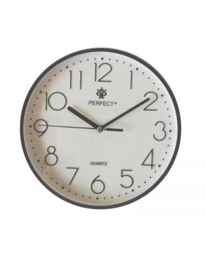 PERFECT Wall clock FX-5814/BROWN Plastic Plastik Tworzywo Sztuczne Brązowy