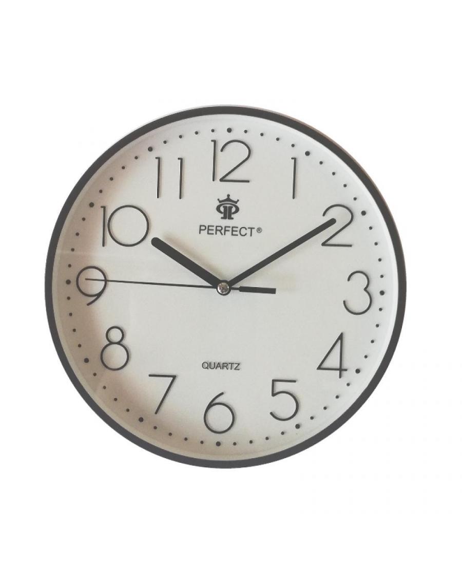 PERFECT Wall clock FX-5814/BROWN Plastic Plastik Tworzywo Sztuczne Brązowy