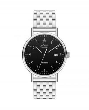 Mężczyźni klasyczny Szwajcar kwarcowy Zegarek ATLANTIC 60357.41.65 Czarny Dial 40mm