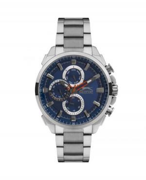Men Classic Quartz Analog Watch SLAZENGER SL.9.6343.2.01 Blue Dial 45mm