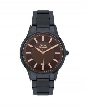 Mężczyźni klasyczny kwarcowy analogowe Zegarek SLAZENGER SL.9.6308.2.01 Czarny Dial 42mm