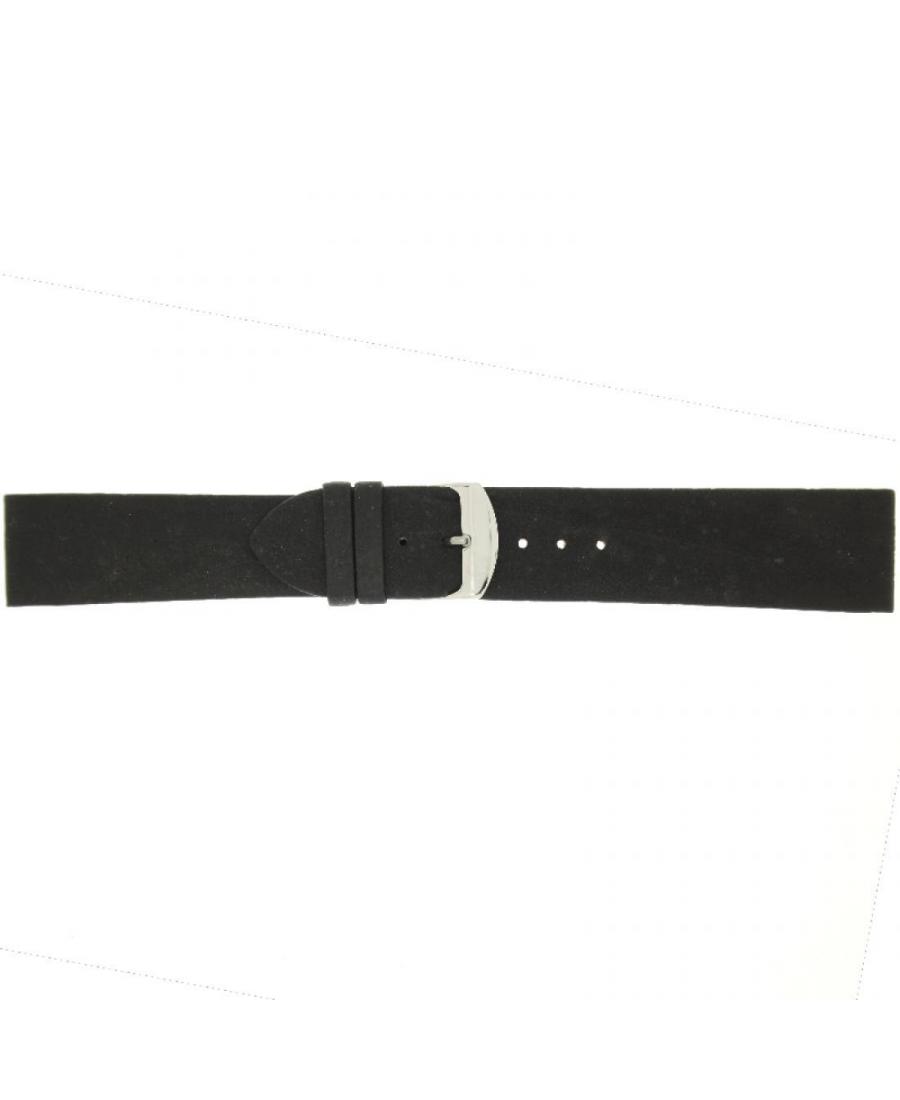 Watch Strap CONDOR Vegan 401R.01.22.W Imitation leather czarny Imitacja skóry Czarny 22 mm