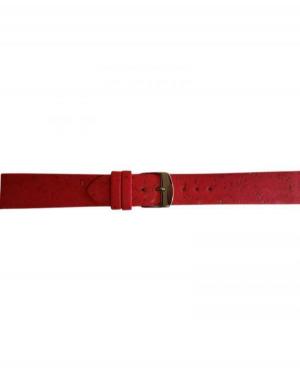 Watch Strap CONDOR Vegan 401R.06.18.W Imitation leather Red 18 mm