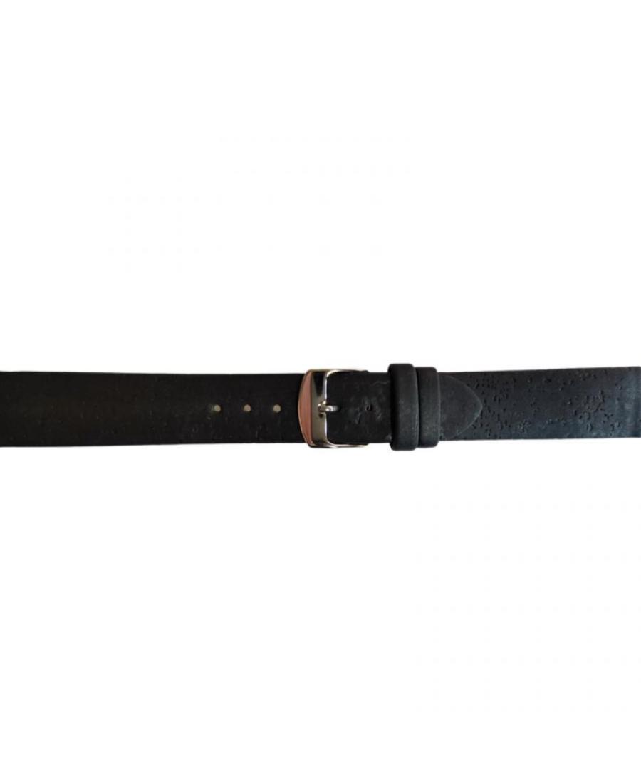 Watch Strap CONDOR Vegan 401R.01.18.W Imitation leather Black 18 mm
