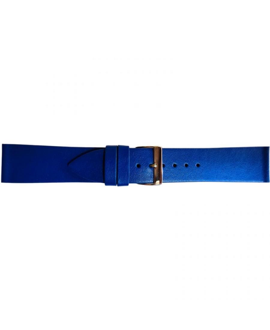 Watch Strap CONDOR Vegan 389R.5A.22.W Imitation leather Blue 22 mm