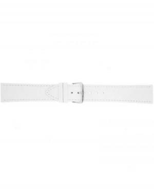 Watch Strap CONDOR Extra Long 123L.09.20.W Skóra Skórzany Biały 20 mm