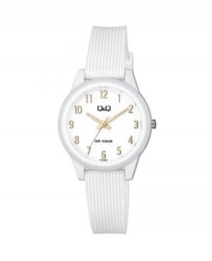 Mężczyźni Japonia kwarcowy analogowe Zegarek Q&Q VS13J008Y Biały Dial 32mm