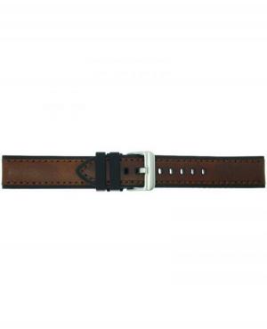 Watch Strap CONDOR Lined Leather 362R.02.24.W Silicone Brown 24 mm
