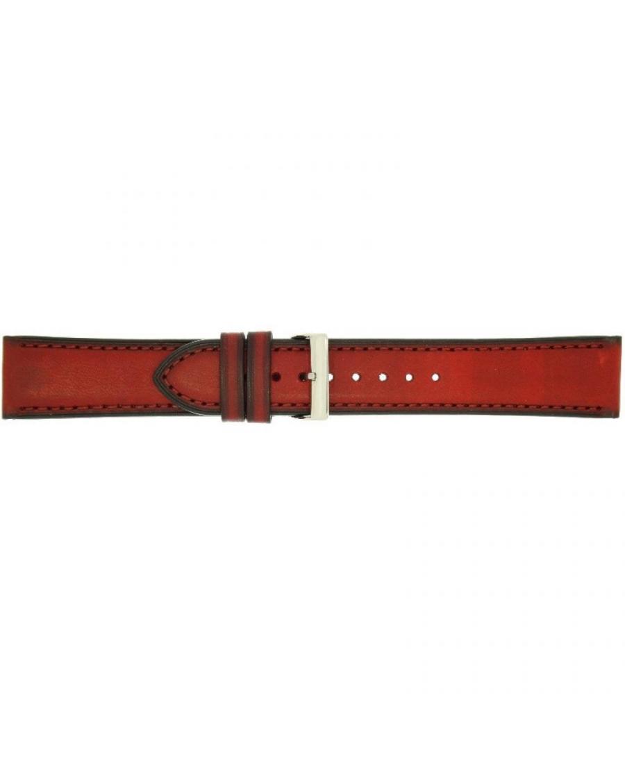 Watch Strap CONDOR Smooth Leather 392R.06.20.W Skóra Cherry Skórzany Wiśnia 20 mm