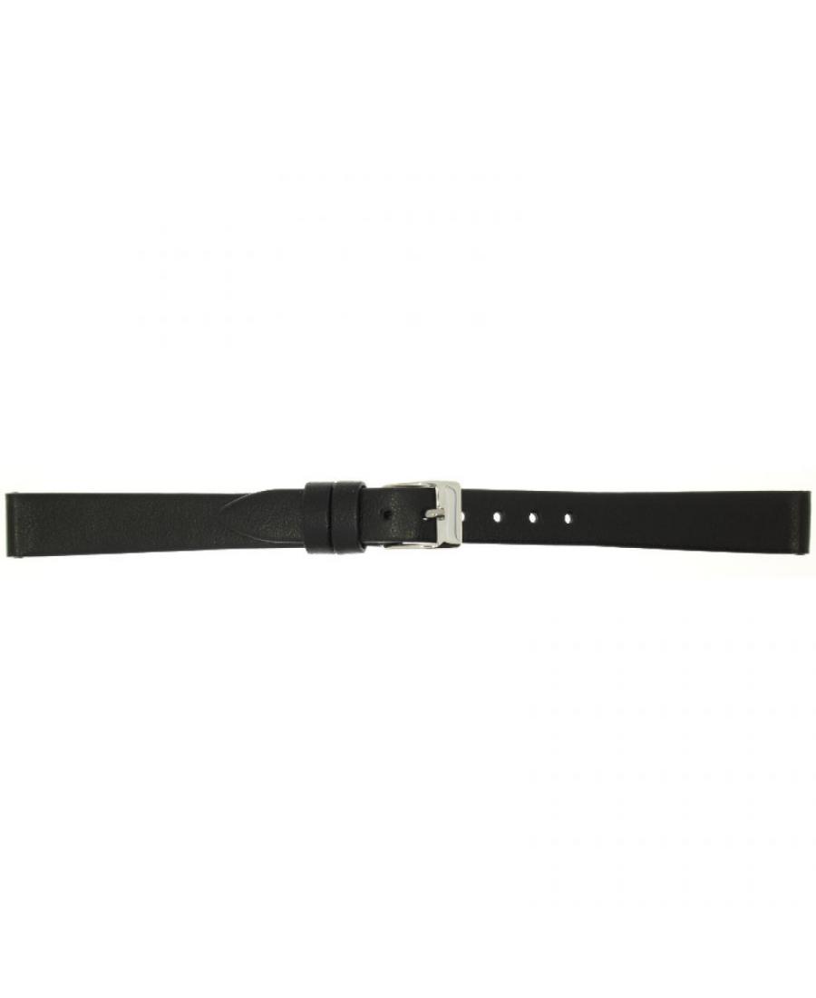Watch Strap CONDOR Vegan 389R.01.12.W Imitation leather Black 12 mm