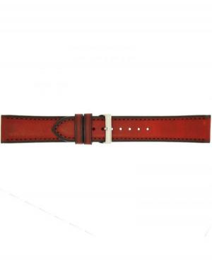 Watch Strap CONDOR Smooth Leather 392R.06.22.W Cherry 22 mm