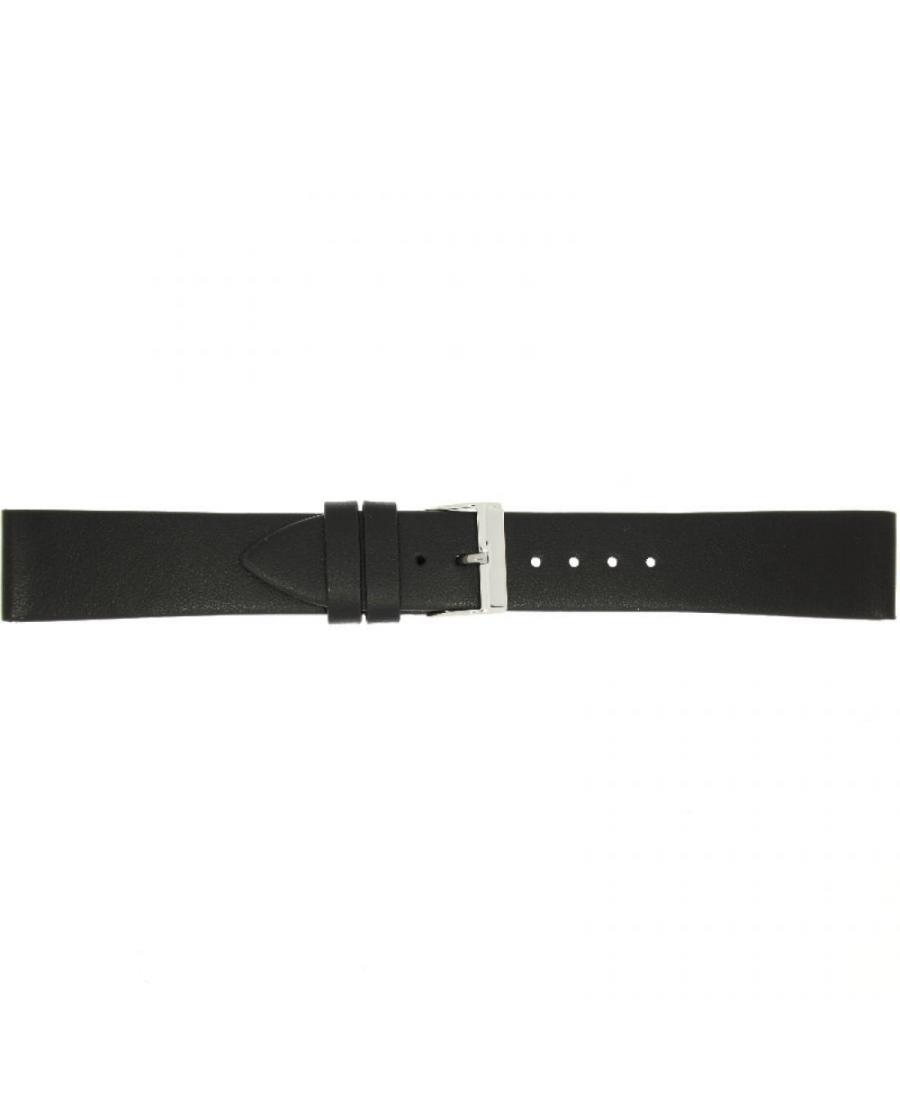 Watch Strap CONDOR Vegan 389R.01.22.W Imitation leather czarny Imitacja skóry Czarny 22 mm