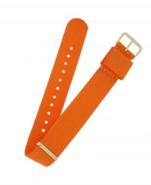 Watch Strap Diloy 387.12.20 Textile Orange 20 mm