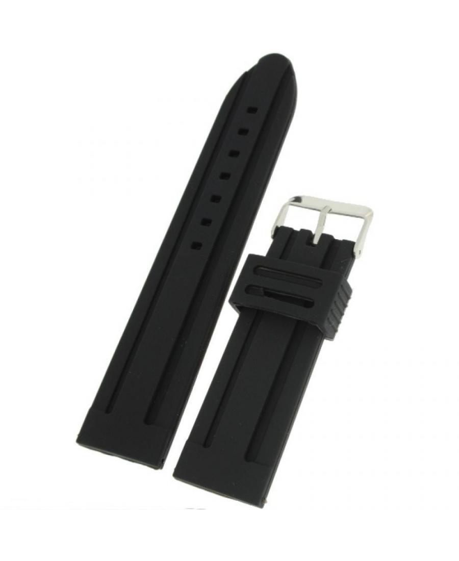 Watch Strap Diloy S253.01.26 Silicone Black 26 mm