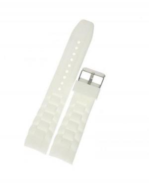 Watch Strap Diloy S252C.18.22 Silicone White 18 mm