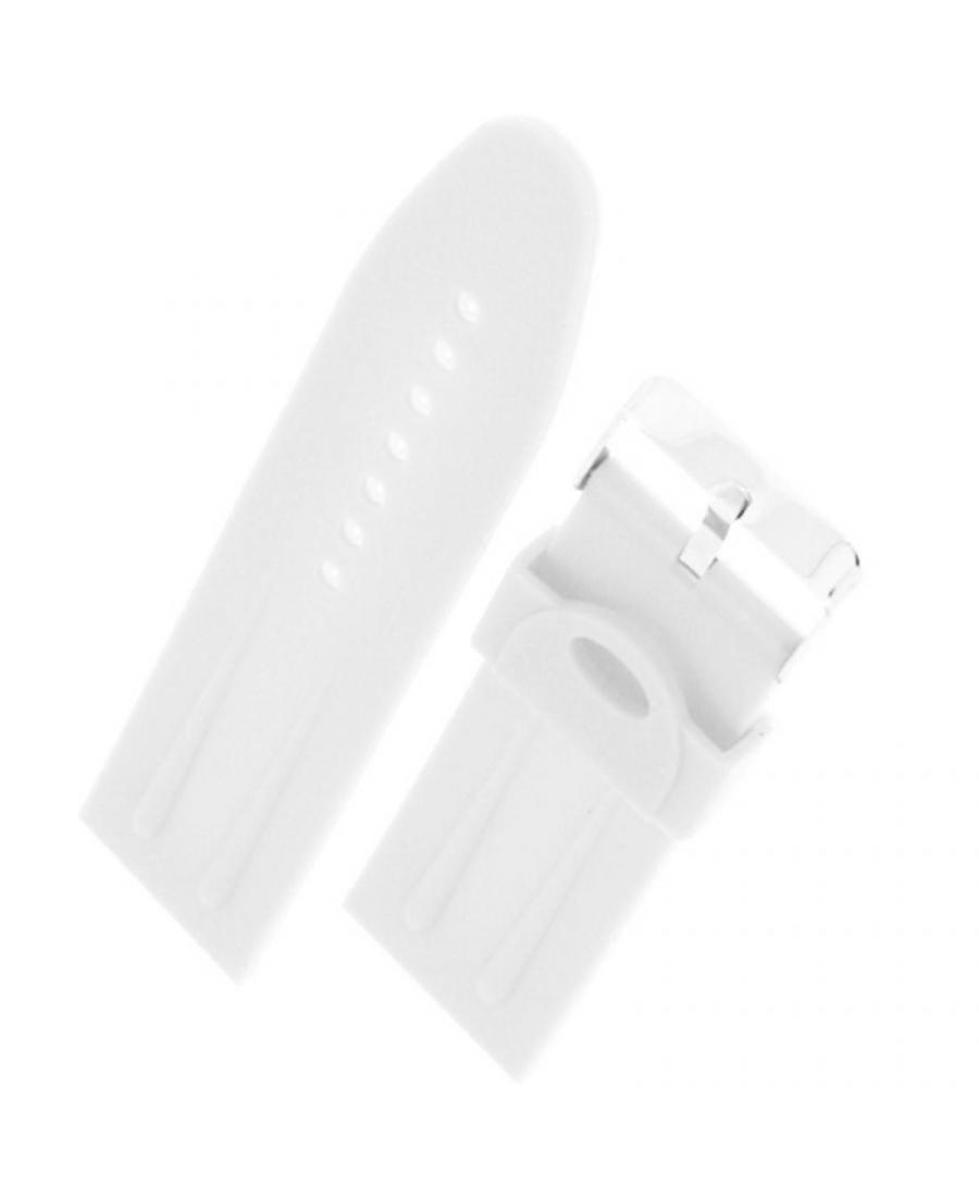 Watch Strap Diloy SBR01.26.22 Silicone White 26 mm