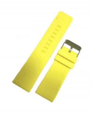 Watch Strap Diloy SBR11A.26.10 Silicone Yellow 26 mm