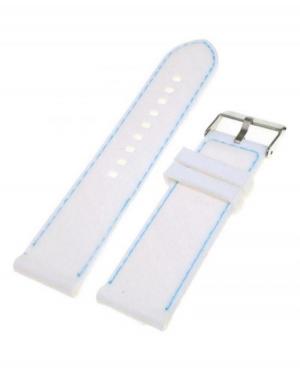 Watch Strap Diloy SBR10A.30.22 Silicone White 30 mm