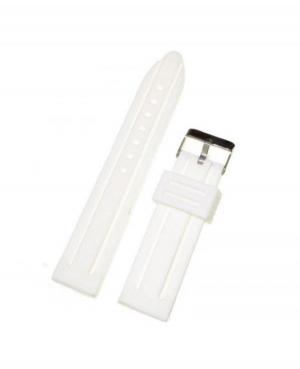 Watch Strap Diloy S253.22.20 Silicone White 20 mm