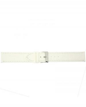 Watch Strap CONDOR Vegan 387R.09.18.W Imitation leather White 18 mm