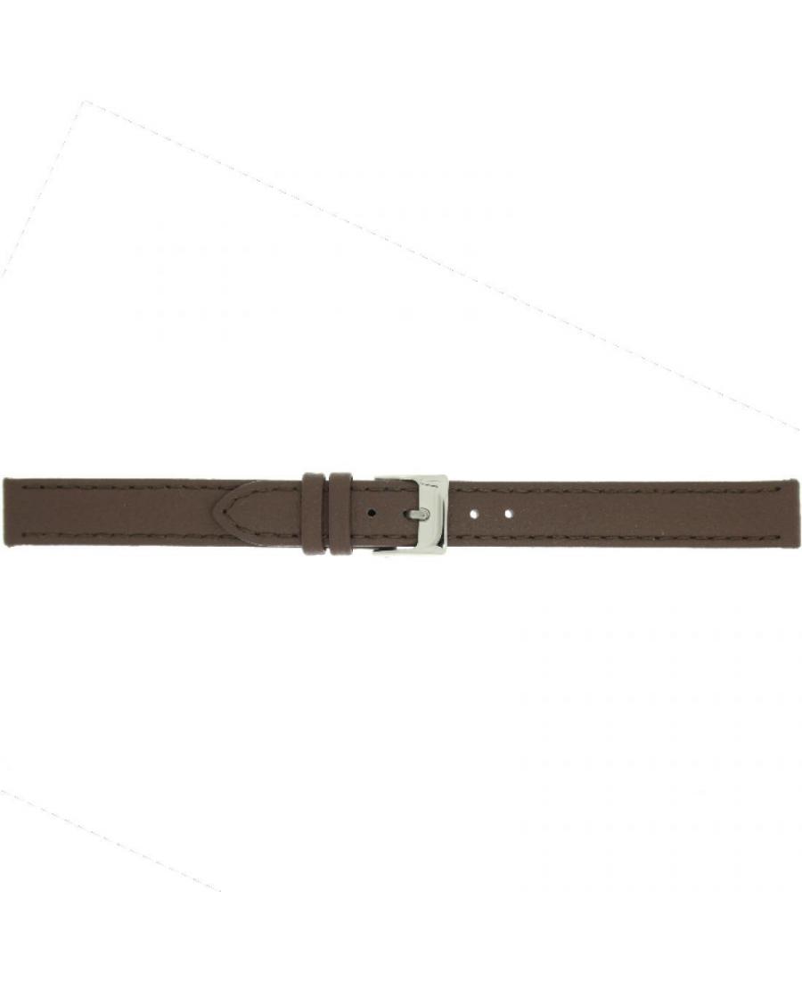 Watch Strap CONDOR Vegan 387R.02.12.W Imitation leather Brown 12 mm