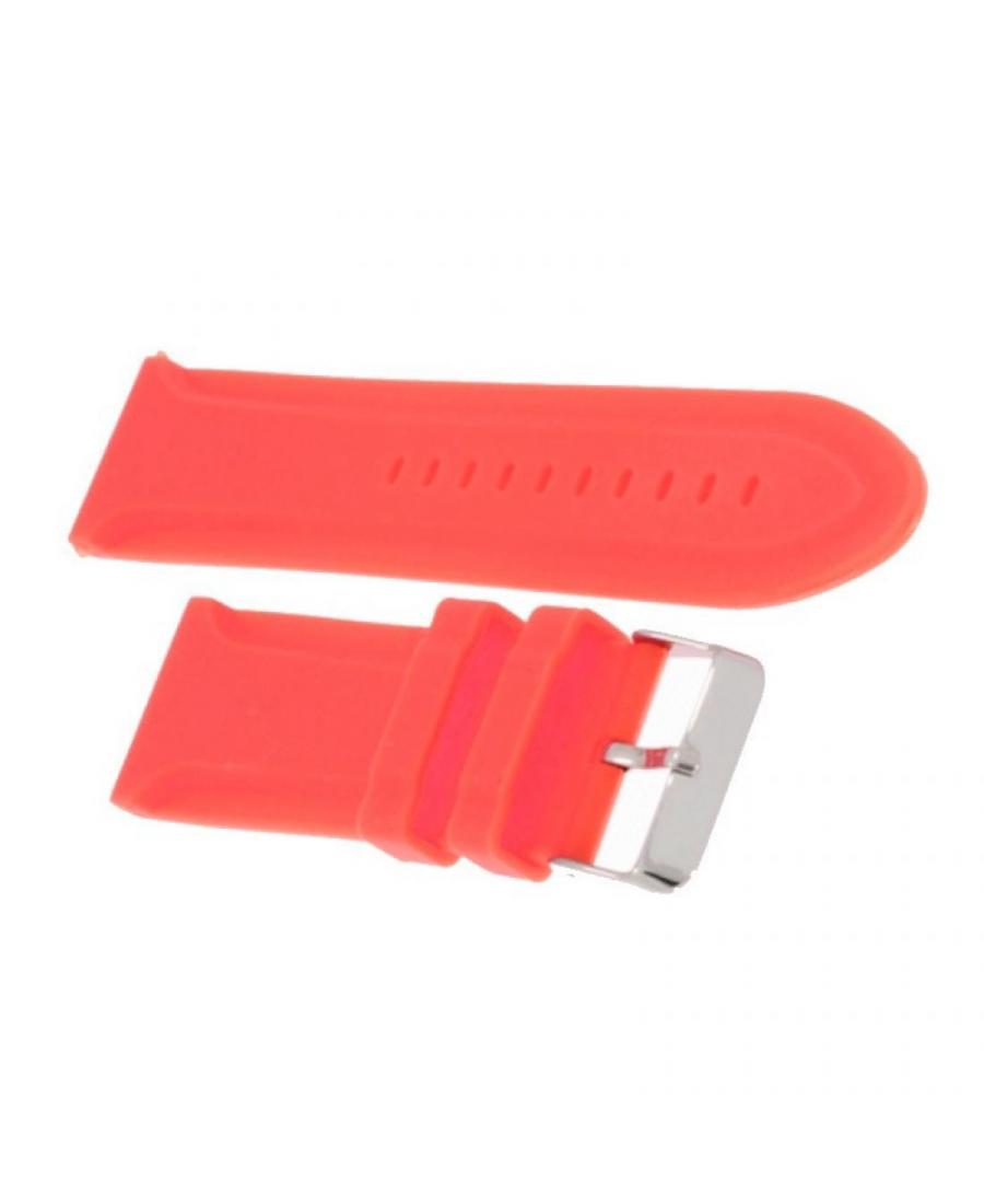 Watch Strap Diloy SBR11.24.6 Silicone Red 24 mm
