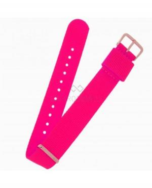 Watch Strap Diloy 387.22.14 Textile Pink 22 mm