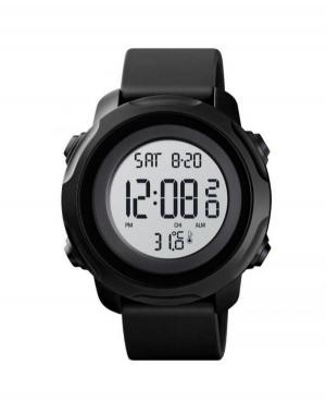 Men Functional Quartz Digital Watch Alarm SKMEI 1682 BK WT Grey Dial 48mm
