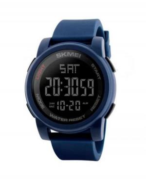 Men Sports Functional Quartz Digital Watch Timer SKMEI 1257 blue Black Dial 50mm
