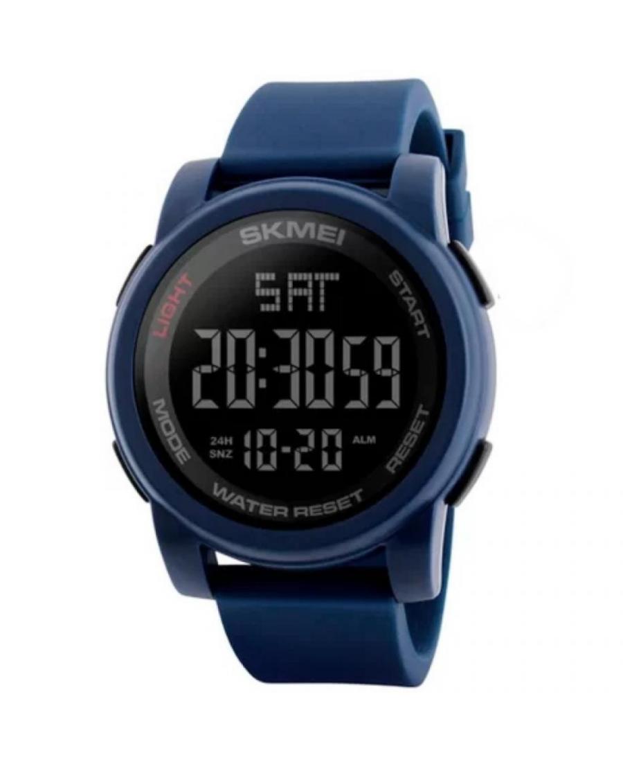 Мужские Спортивные Многофункциональные Кварцевый Цифровой Часы Timer SKMEI 1257 blue Черный Dial 50mm