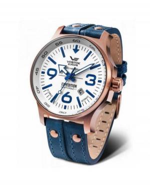 Mężczyźni sportowy Diver automatyczny analogowe Zegarek VOSTOK EUROPE YN55-595B641Le Biały Dial 47mm