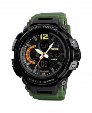 Men Sports Functional Quartz Watch SKMEI 1343 AG Black Dial